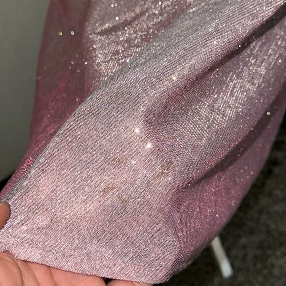 WHITE by SOIEBLU Homecoming Prom Quinceanera Dress Pink Iridescent Size Small - Picture 6 of 11